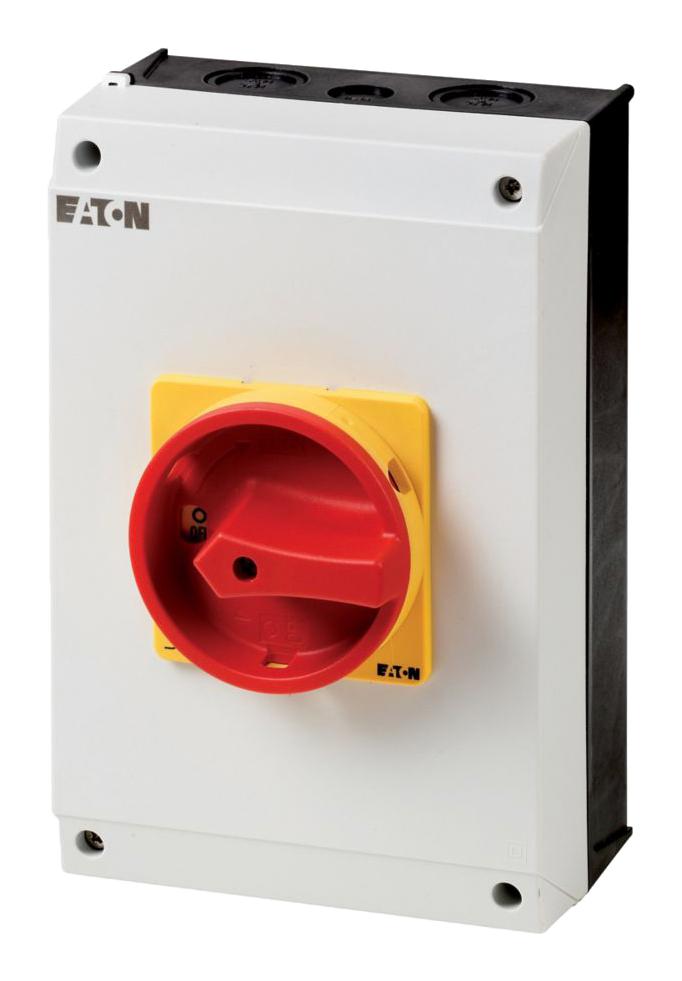 EATON MOELLER T5B-1-8200/I4/SVB Rotary Switch, Main, 2 Position, 1 Pole, 90 &deg;, 63 A, 690 V, T5B Series
