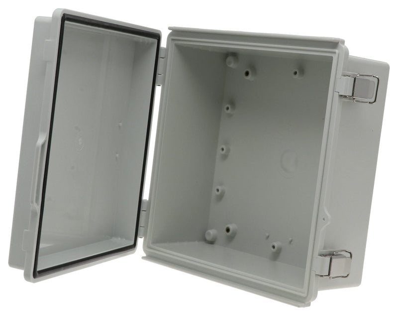 BUD INDUSTRIES PTQ-11043 ENCLOSURE, MULTIPURPOSE, PC/GFR, GRAY