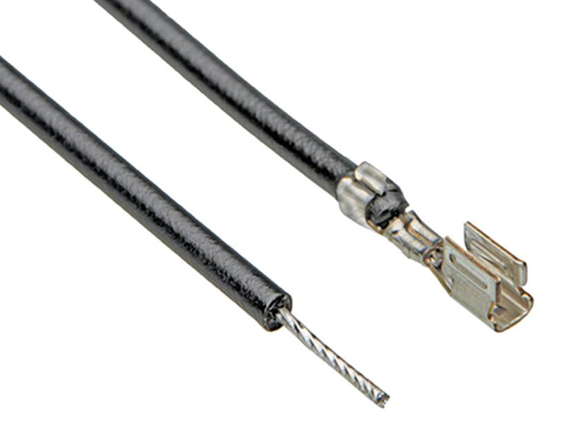 MOLEX 217511-1115 Cable Assembly, 24 AWG, L1NK 250 Crimp Terminal Socket to Free End, 17.7 ", 450 mm
