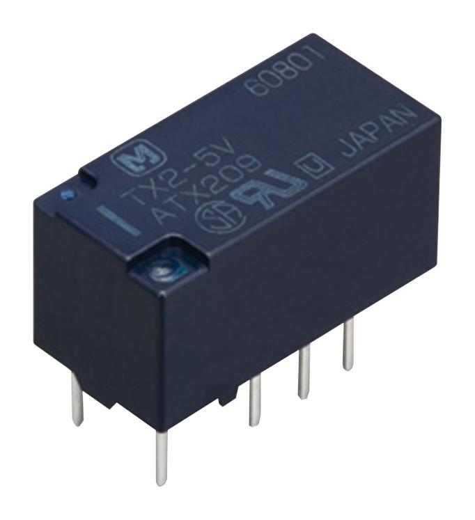 PANASONIC TXS2SA-4.5V Signal Relay, 4.5 VDC, DPDT, 1 A, TX-S Series, Surface Mount, DC Monostable