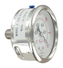 DWYER SGZ-D10642N-GF Pressure Gauge, Industrial, 160psi, -20 to 60&deg;C, 1/4" MNPT, Glycerin Filled