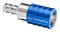 AMPHENOL LTW SQD-06SBDN-PBE001 Liquid Cooling Socket, 1/2" Push Lok, Stainless Steel, Blue, Valve, SnapQD Series