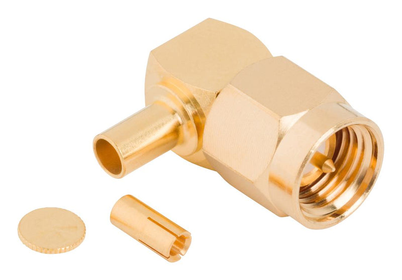 AMPHENOL RF 901-10760 RF COAX CONN, SMA R/A PLUG, 50 OHM/CABLE