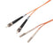 L-COM FODST50-LC-03 Fibre Optic Cable, Multimode, 2 Fibres, 50&micro;m/125&micro;mDia, ST-LC Duplex, 3m