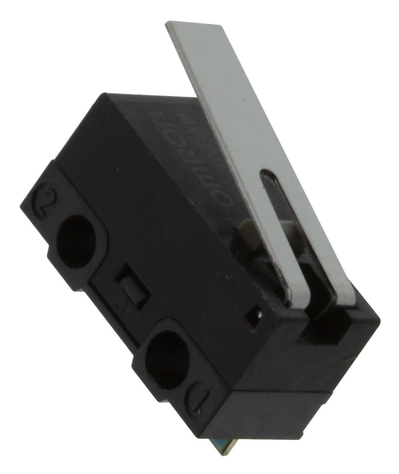 OMRON ELECTRONIC COMPONENTS D2F-01FL-D Microswitch, Ultra Subminiature, Hinge Lever, SPDT, Solder, 100 mA, 30 V