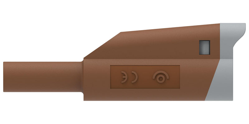 MULTICOMP PRO MP771111 Banana Test Lead, 4mm Banana Plug, Stackable, 4mm Stackable Banana Plug, 2.32 ", 59 mm, Brown