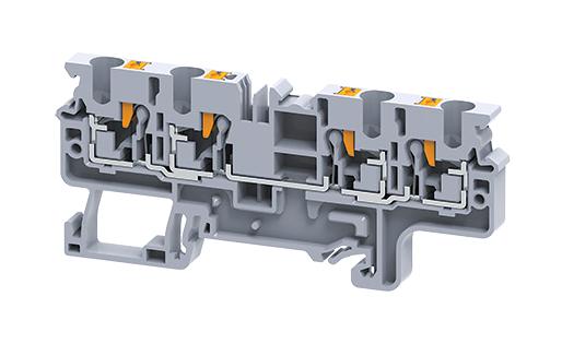 ALTECH CP4/4 TERMINAL BLOCK, DIN RAIL, 4POS, 1KV, 32A