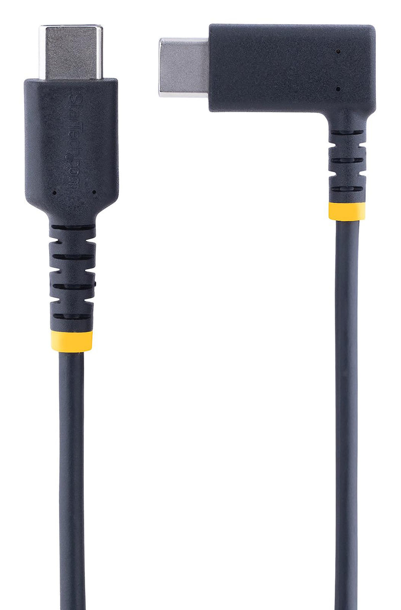 Startech R2CCR-1M-USB-CABLE R2CCR-1M-USB-CABLE USB Cable Type C Plug to 90&deg; 1 m 3.3 ft 2.0 Black