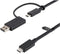 STARTECH USBCCADP USB Cable, Type C Plug to Type C Plug, 1 m, 3.3 ft, USB 3.2, Black