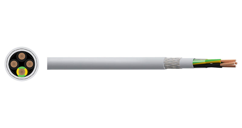 MULTICOMP PRO PP001573 Multicore Cable, CY Flexible Control, YSLYCY, VDE, Screened, 7 Core, 0.5 mm&sup2;, 164 ft, 50 m