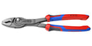 KNIPEX 82 02 250 SB Pliers, Slip Joint, 27 mm Jaw Opening, 250 mm Overall Length, TwinGrip Series