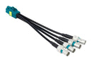 AMPHENOL RF 095-820-243-006. CBL, MINI FAKRA TYP A JACK-4X PLUG, 6"