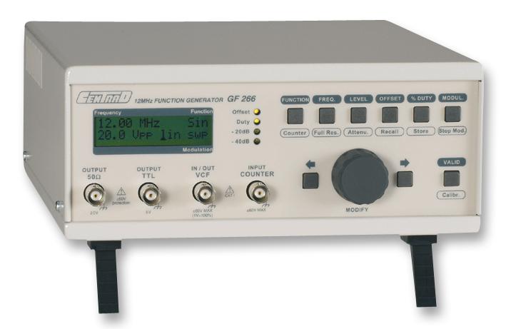 ELC GF266 FUNCTION GENERATOR, GF266 GTIN UPC EAN: 3760244880451