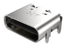 GCT USB4105-GF-A-060 USB Connector, 5A, 48V, 240W, 0.6mm, USB Type C, USB 2.0, Receptacle, 16 Ways