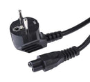 MULTICOMP PRO MP-FCR72037 Mains Power Cord, PVC, Schuko Style, 90&deg; CEE 7/7 Plug to IEC 60320 C5, 2 m, 2.5 A, 250 VAC, Black