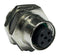 AMPHENOL LTW M12D-04PFFS-SH8002 Sensor Connector, M Series, M12, Female, 4 Positions, Solder Socket, Straight Panel Mount