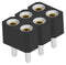 TE CONNECTIVITY 2485254-1 IC & Component Socket, 2Row, 6 Contacts, SIP Socket, 2.54 mm, 2.54 mm, Copper Alloy