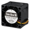 SANYO DENKI 9HV3612P3K001 DC Axial Fan, 12 V, Square, 36 mm, 28 mm, 25.4 CFM