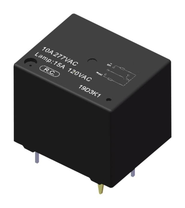 MULTICOMP PRO MPHKE19-S-DC5V-C-L1 Power Relay, Sealed, SPDT, 5 VDC, 10 A, MP Power Relays, Through Hole, Latching Single Coil