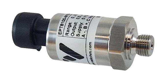 VARIOHM GROUP EPT8100-C-00400-A-5-C Pressure Transmitter, 58.01 PSI, Absolute, Stainless Steel, -40 &deg;C to 125&deg;C, 1/8" NPT Male