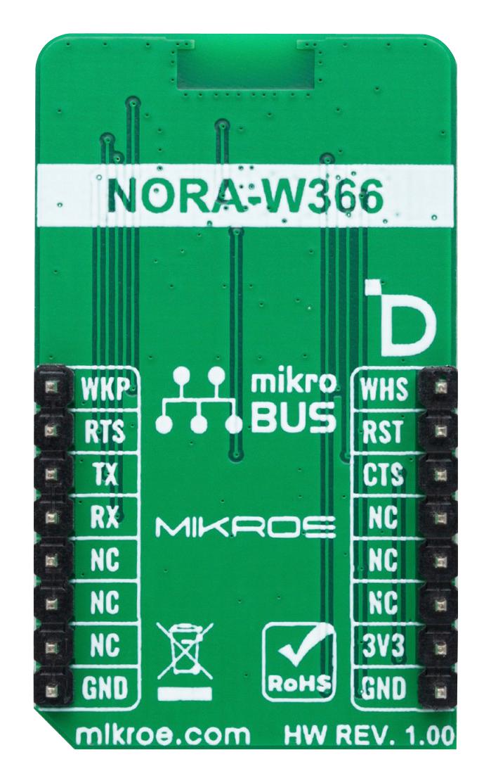 MIKROELEKTRONIKA MIKROE-6217 Add-On Board, WiFi NORA Click, MikroE mikroBUS Compatible Development Boards