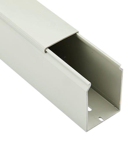 BETADUCT 10480032Y Trunking, Solid Wall, 37.5 mm (H) x 37.5 mm (W) x 2 m (L), Grey, PVC