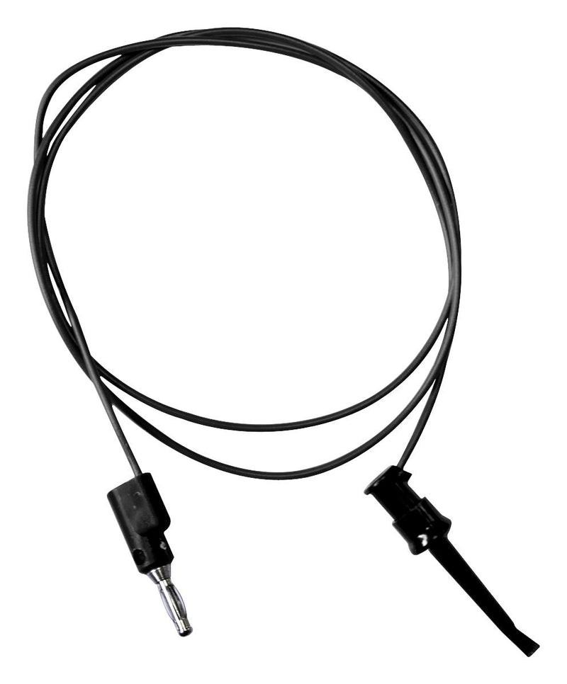MUELLER ELECTRIC BU-P3782-12-0 Grabber to Banana Plug Test Lead, Miniature Hook Clip, 4mm Stackable Banana Plug, 12 ", 304.8 mm