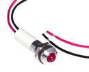 CML INNOVATIVE TECHNOLOGIES 19060353WEC LED Panel Mount Indicator, Red, 24 VDC, 8 mm, 56 mA, 80 mcd, IP67