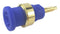 MULTICOMP PRO MP - FCR7358GL Banana Test Connector, Jack, Panel Mount, 32 A, 1 kV, Gold Plated Contacts, Blue