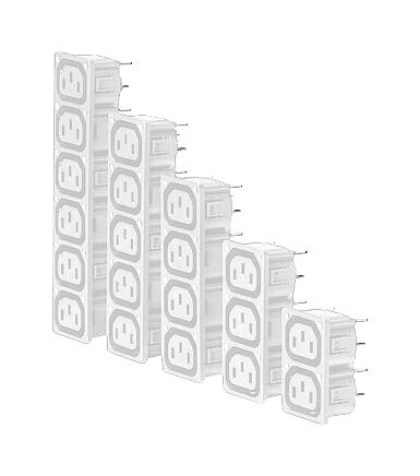 SCHURTER 3-135-278 Extension Lead, 2 Outlets, IEC 60320 Type F, 15 A, 250 V, IEC 60320 Type E