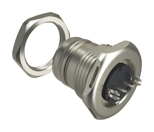 AMPHENOL COMMUNICATIONS SOLUTIONS MSPEJ6P2E00 Modular Connector, SPE Jack, 1 x 1 (Port), 2P2C, IP67, Panel Mount