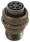 AMPHENOL INDUSTRIAL MS3106A14S-6S. Circular Connector, MIL-DTL-5015 Series, MS3106 Series, Straight Plug, 6 Contacts, Solder Socket