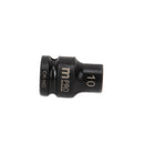 MULTICOMP PRO MP12-CRMO10 Socket, Hex, 10 mm x 38 mm, 1/2" Drive Size, Chromium Molybdenum Steel, DIN3121, Auto Repair