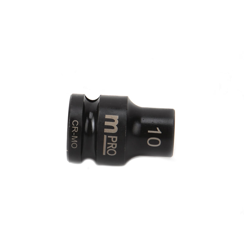 MULTICOMP PRO MP12-CRMO10 Socket, Hex, 10 mm x 38 mm, 1/2" Drive Size, Chromium Molybdenum Steel, DIN3121, Auto Repair