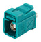 TAOGLAS FK2FZG RF / Coaxial Connector, Code Z, Water Blue, SMB Fakra Coaxial, Straight Jack, Crimp, 50 ohm