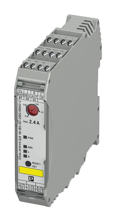 PHOENIX CONTACT 2900414 Motor Starter, Hybrid, ELR H5 Series, Three Phase, 40 mA, 24 Vdc