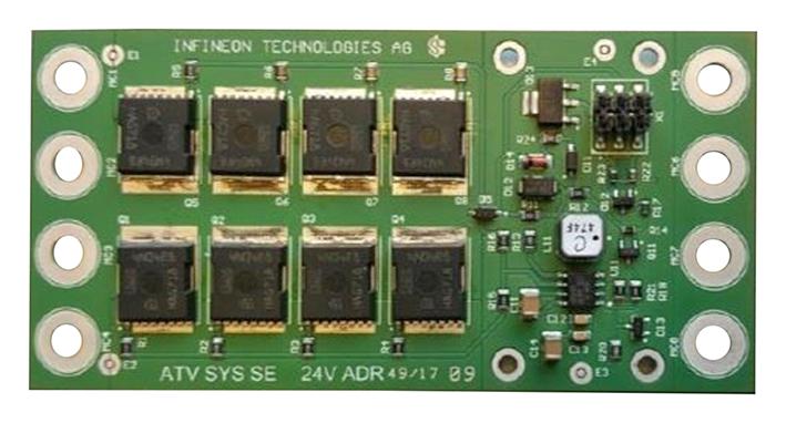 INFINEON 24VBATTSWITCHDEMOTOBO1 Evaluation Board, 24V ADR Switch Demonstration Board, Automotive SP004914300, 24V BATT SWITCH DEMO