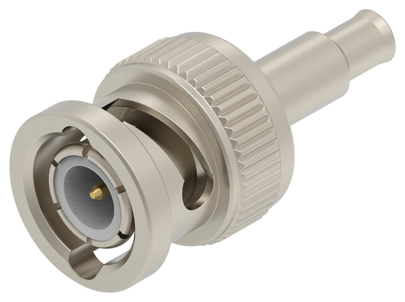 TE CONNECTIVITY 2484792-1 RF / Coaxial Connector, BNC Coaxial, Straight Plug, Crimp, 50 ohm, RG174, RG188A, RG316, Brass
