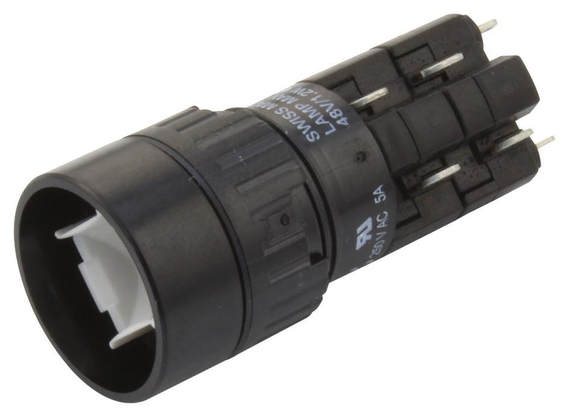 EAO 31-132.0252 Industrial Pushbutton Switch, 31, 16 mm, DPST-NO, DPST-NC, Momentary, Round