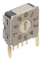 NKK SWITCHES FD01FR10H ROTARY CODED SWITCH, 10POS, 20V, R/A TH