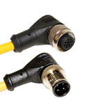 Mueller Electric C4BD10M001 C4BD10M001 M12 Cord 4-POS Male Right ANGLE-FEMALE Angle 22 AWG 1M 68AK2089 New