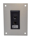LABFACILITY IS-J-FF + FSP-1 Thermocouple Connector, 66 x 50mm Panel, Standard, J, Socket, 1Way, Black, IEC, Fascia Mount
