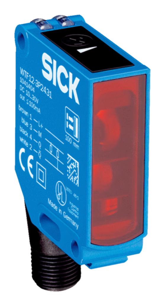 SICK WTF12-3N2431 Photoelectric Sensor, 175mm, NPN, Foreground Suppression/Proximity, 10 to 30VDC, 4 Pin M12 Connector