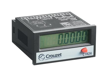 CROUZET 87622061.. Panel Mount Timer, 4 VDC, 30 VDC, 24 mm, 48 mm