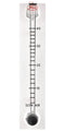 DWYER VFB-54-BV Air Flowmeter, Brass Valve, 10 to 150 SCFH, 100 psi, 3% Accuracy, 1/8" FNPT, Visi-Float VFB Series