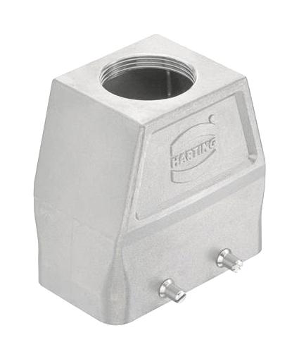 HARTING 19440100427 Heavy Duty Connector, Hood, Top Entry, Stainless Steel Body, 2 Lever, 10B