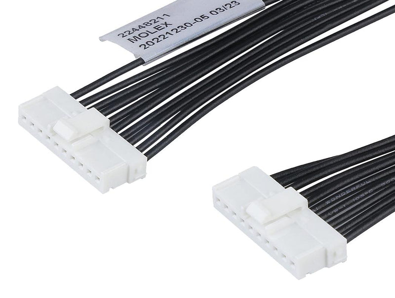 MOLEX 224482-1102 Cable Assembly, MicroTPA 2.0 Receptacle to MicroTPA 2.0 Receptacle, 10 Ways, 2 mm, 1 Row, 150 mm