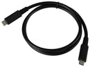 MULTICOMP PRO MP014084 USB Cable, Type C Plug to Type C Plug, 800 mm, 31.5 ", USB 4.0, Black, E-Marked Cable