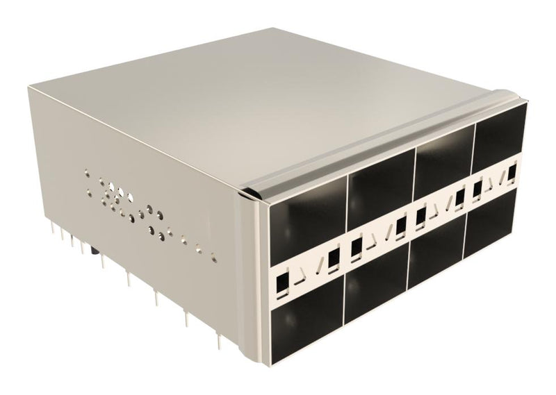 AMPHENOL COMMUNICATIONS SOLUTIONS UE864T462020361. CONN CAGE, SFP, 8PORT, PRESS-FIT