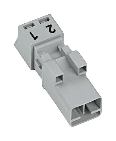 WAGO 890-252 Pluggable Terminal Block, 4.4 mm, 2 Ways, 22AWG to 16AWG, 1.5 mm&sup2;, Push In, 16 A